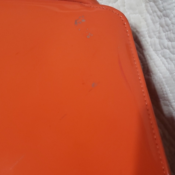 Elegant Orange Clutch with Gold Accents - Picture 7 of 7